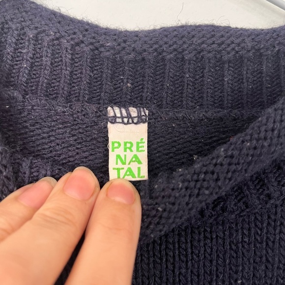 Vintage kids holiday Navy Teddy Bear Sweater - Picture 4 of 11